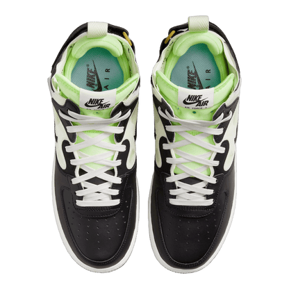 Nike Air Force 1 React Mid Black Sail Ghost Green Oben