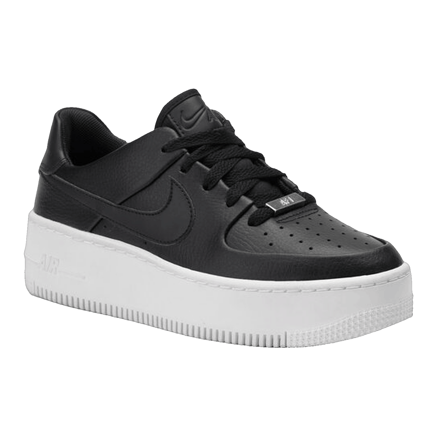 Nike Air Force 1 Sage Low Black White (W) Side