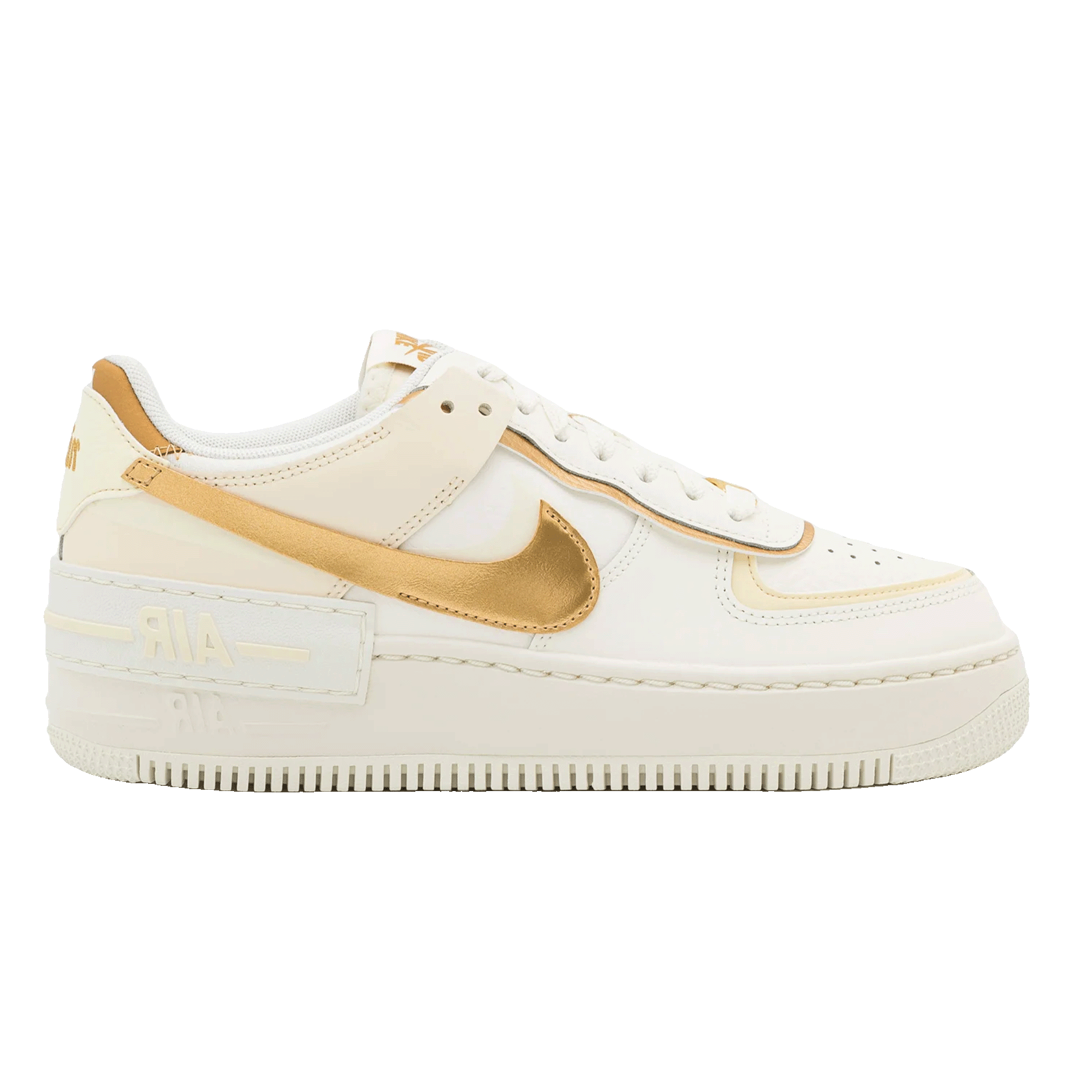 Nike Air Force 1 Shadow Sail Coconut Milk Metallic Gold (W)