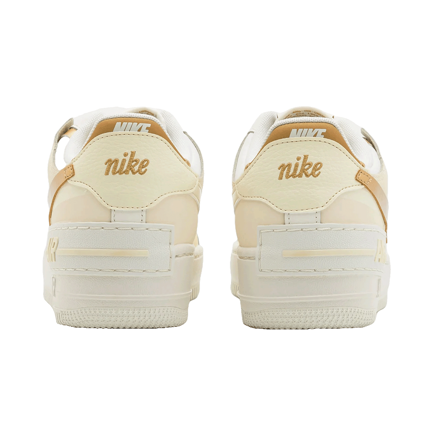 Nike Air Force 1 Shadow Sail Coconut Milk Metallic Gold (W) Back