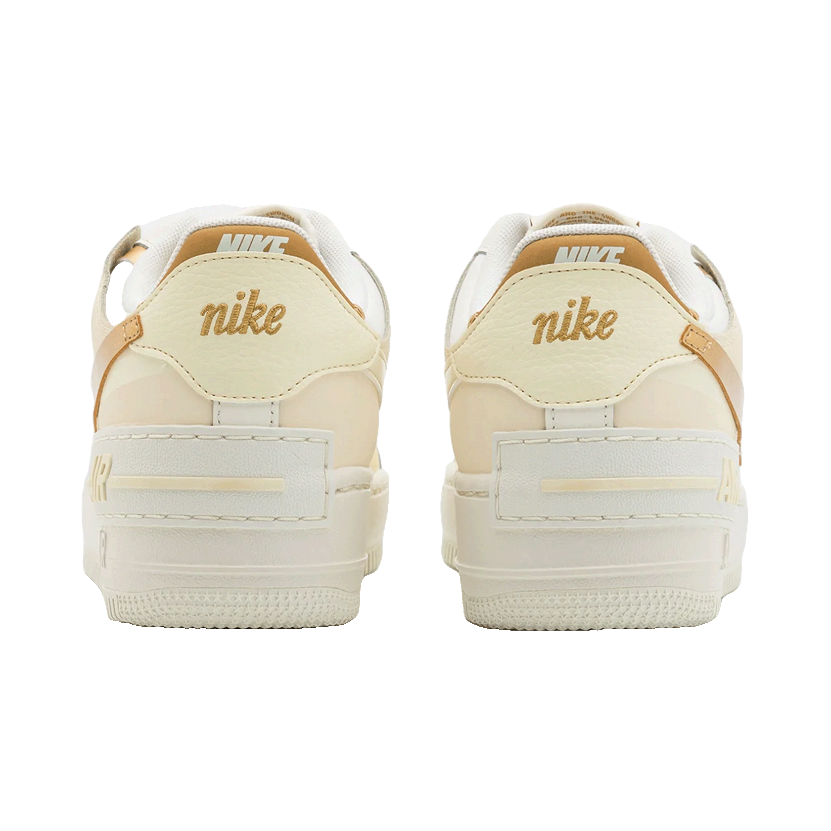 Nike Air Force 1 Shadow Sail Coconut Milk Metallic Gold (W) Back