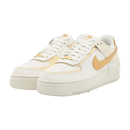 Nike Air Force 1 Shadow Sail Coconut Milk Metallic Gold (W) Side