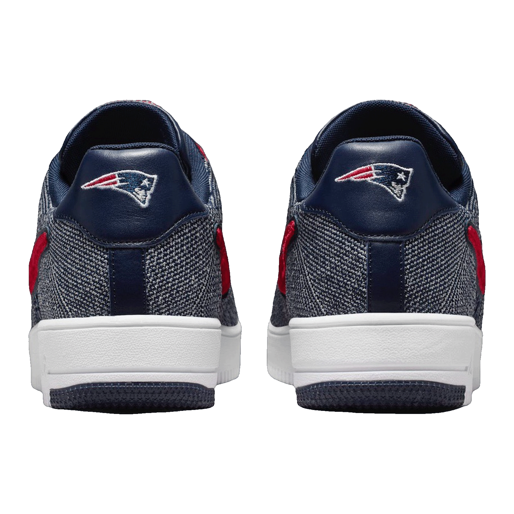 Nike Air Force 1 Ultra Flyknit Low Patriots Robert Kraft Wolf Grey Back
