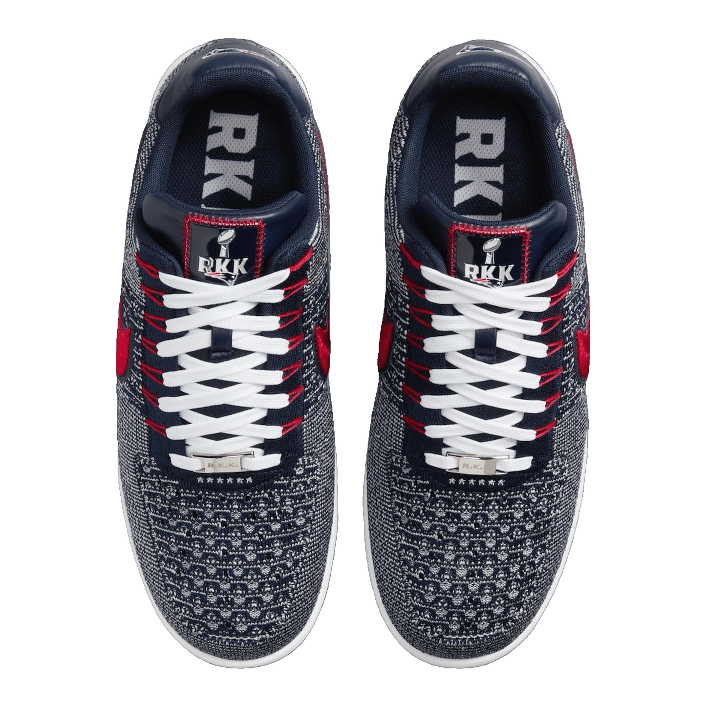 Nike Air Force 1 Ultra Flyknit Low Patriots Robert Kraft Wolf Grey Oben