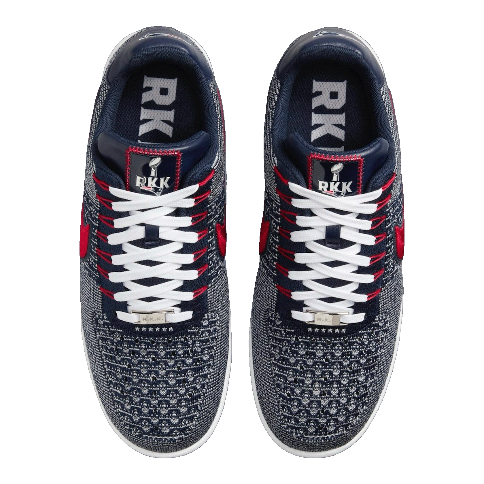 Nike Air Force 1 Ultra Flyknit Low Patriots Robert Kraft Wolf Grey Oben