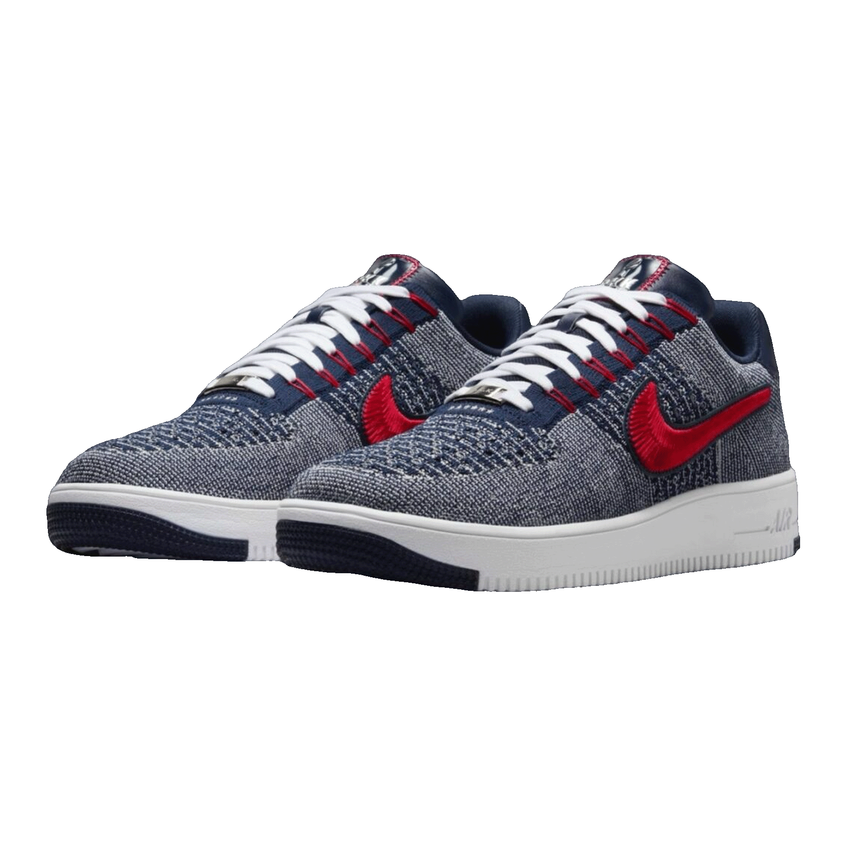 Nike Air Force 1 Ultra Flyknit Low Patriots Robert Kraft Wolf Grey Side