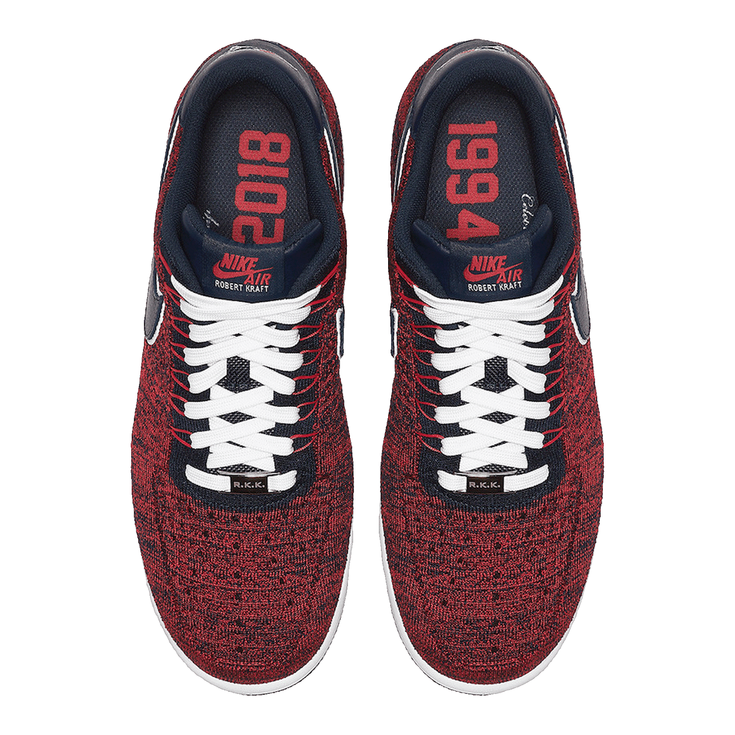 Nike Air Force 1 Ultra Flyknit Low RKK New England Patriots (2018) Oben