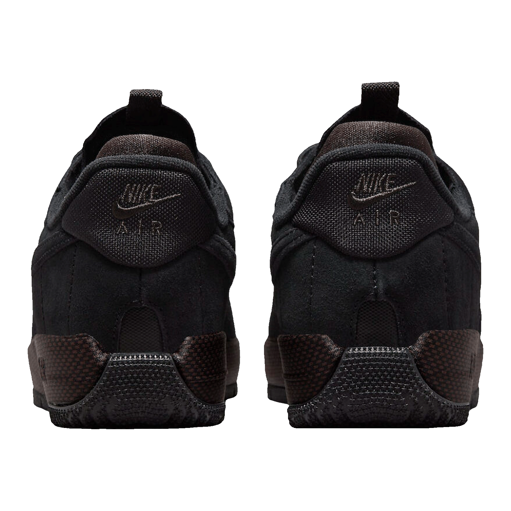 Nike Air Force 1 Wild Low Black Velvet Brown (W) Back