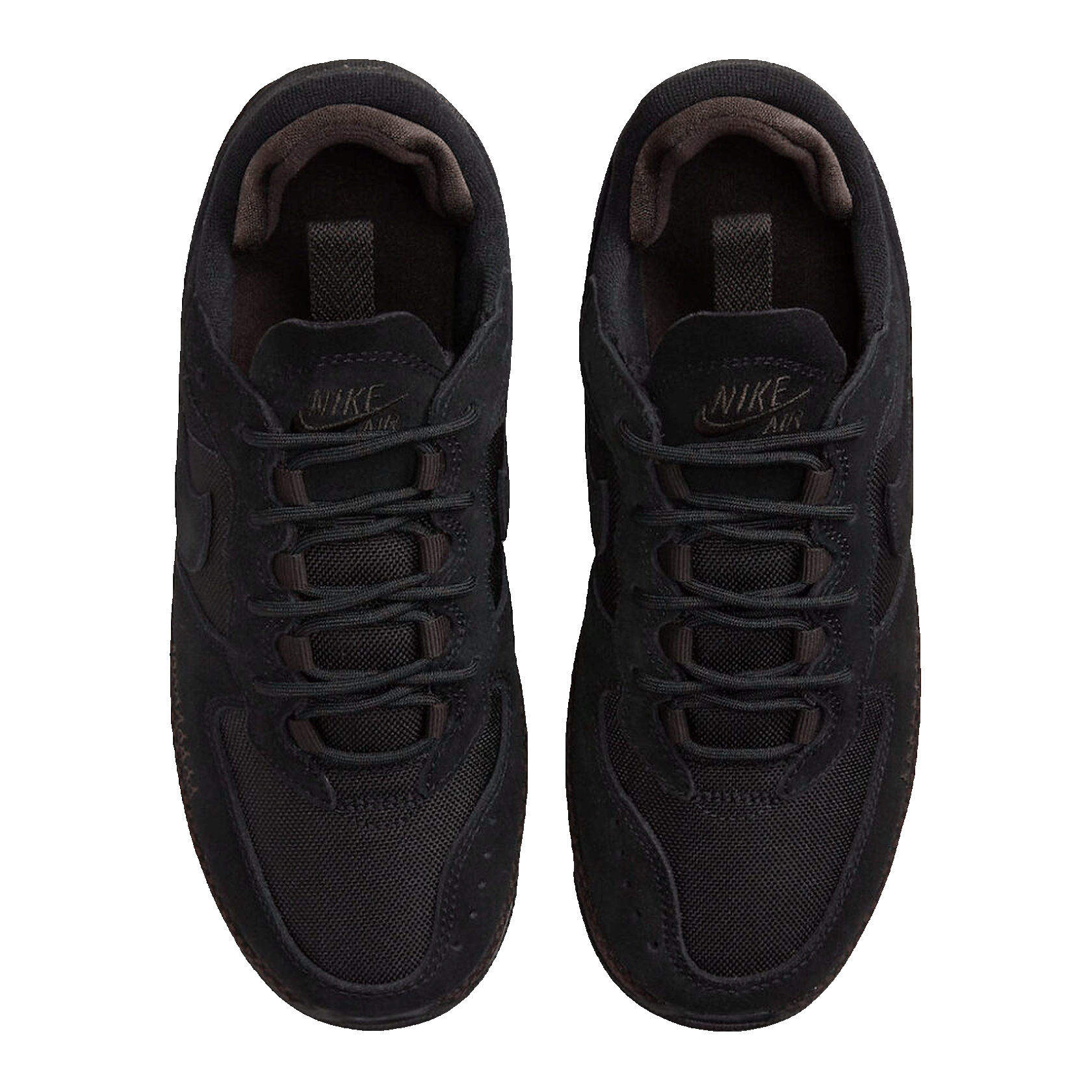 Nike Air Force 1 Wild Low Black Velvet Brown (W) Oben