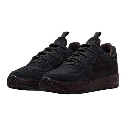 Nike Air Force 1 Wild Low Black Velvet Brown (W) Side