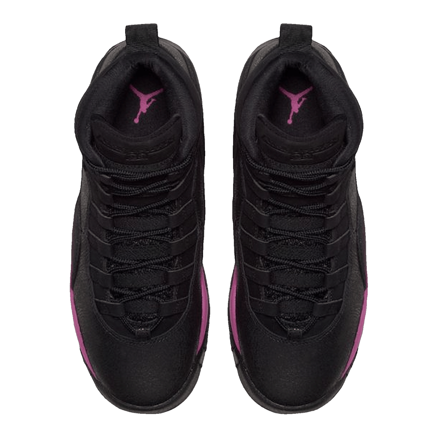 Nike Air Jordan 10 Retro Black Fuchsia Black (GS) Oben