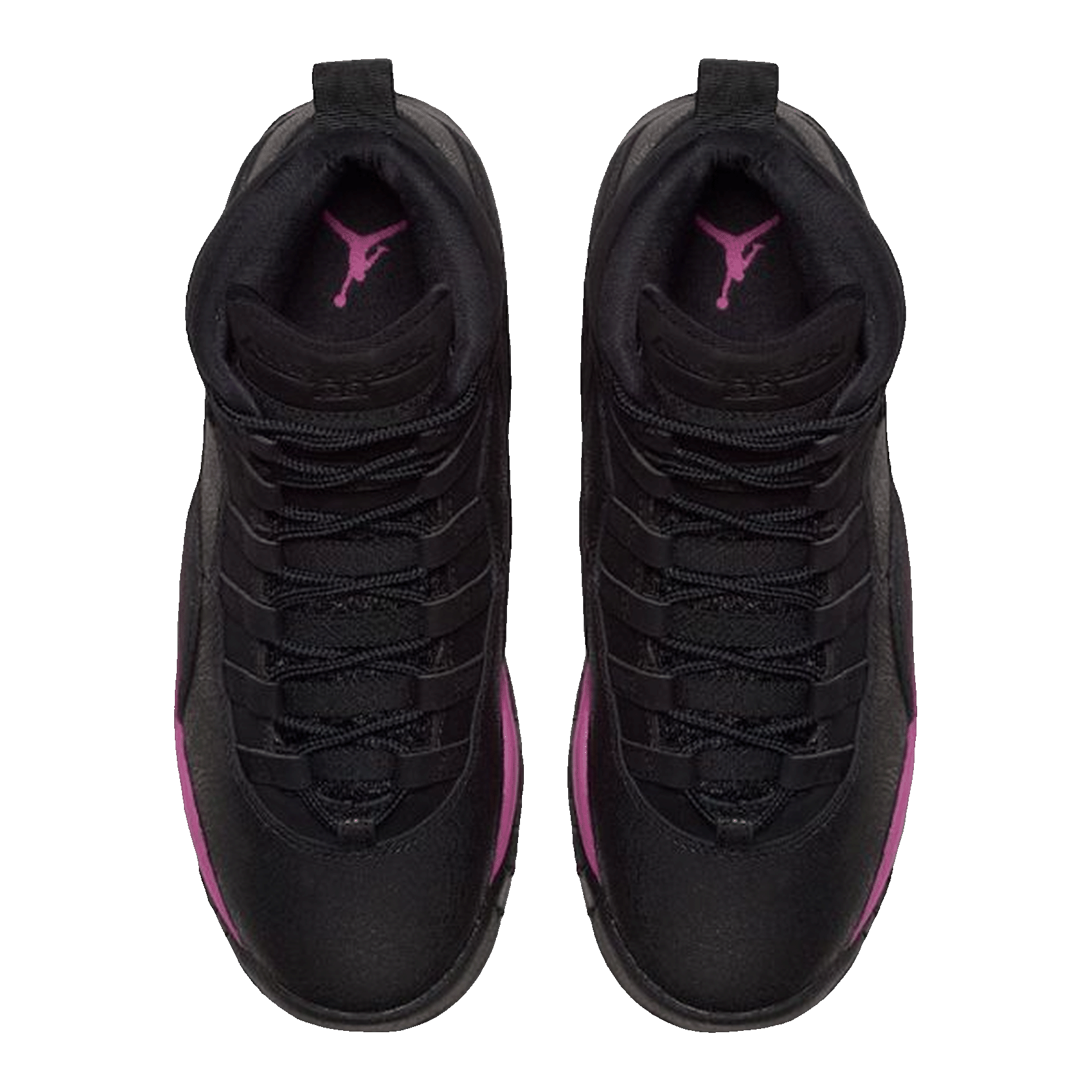Nike Air Jordan 10 Retro Black Fuchsia Black (GS) Oben