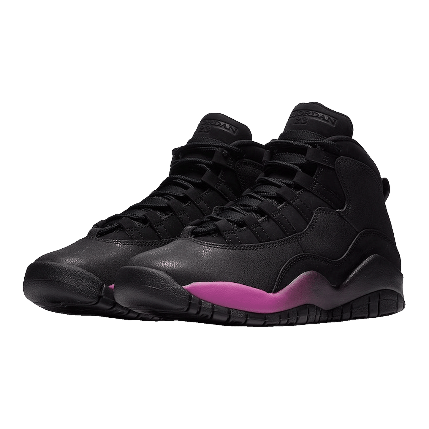 Nike Air Jordan 10 Retro Black Fuchsia Black (GS) Side