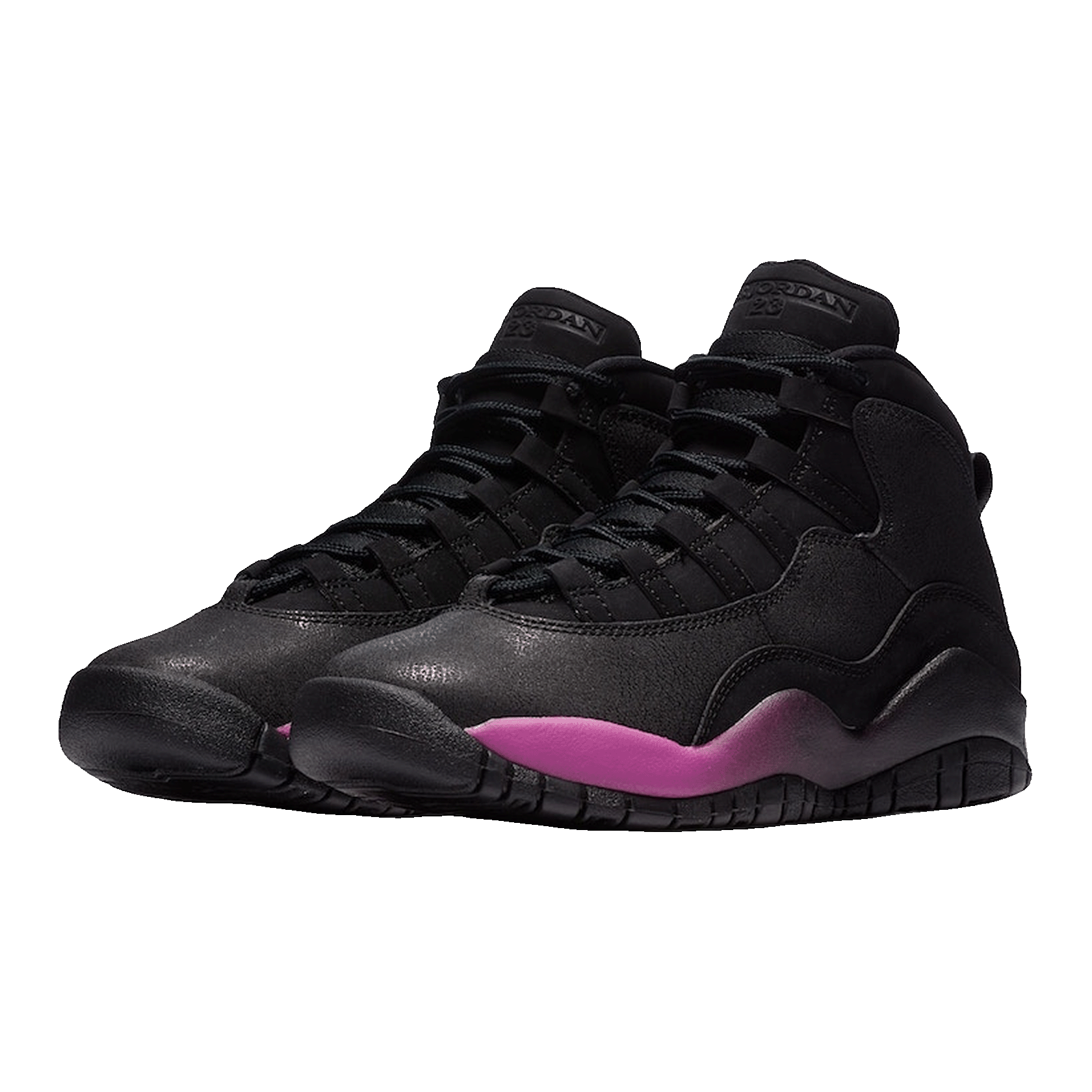 Nike Air Jordan 10 Retro Black Fuchsia Black (GS) Side