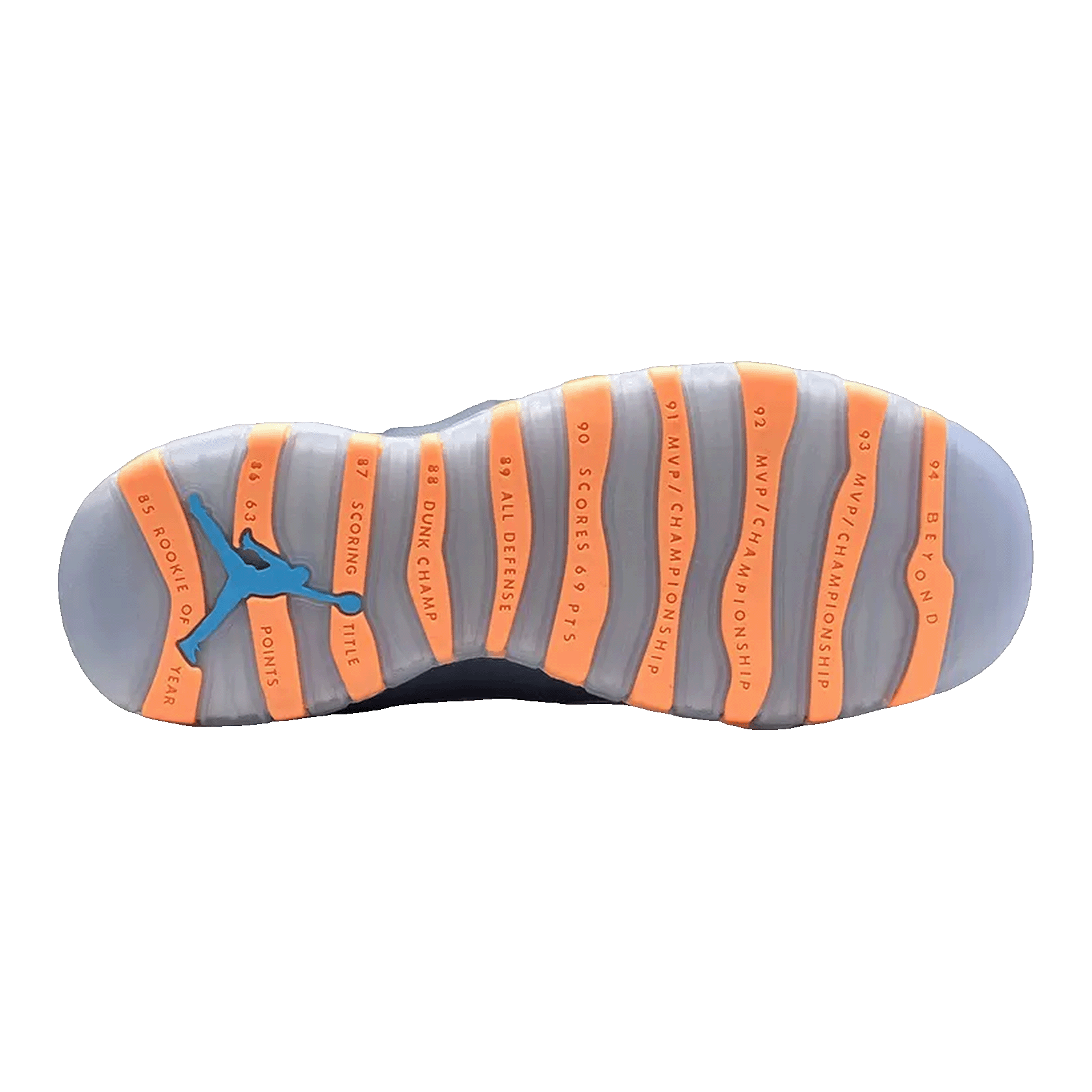 Nike Air Jordan 10 Retro Bobcats (GS) Sohle 310806-026