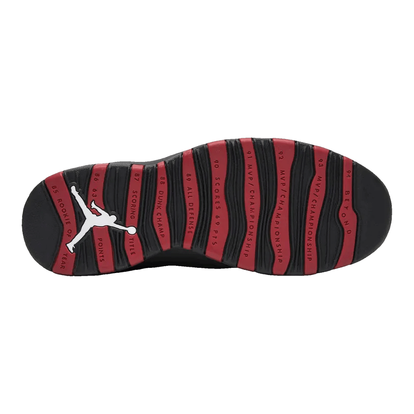 Nike Air Jordan 10 Retro Chicago Bulls (2012) Sohle 310805-100