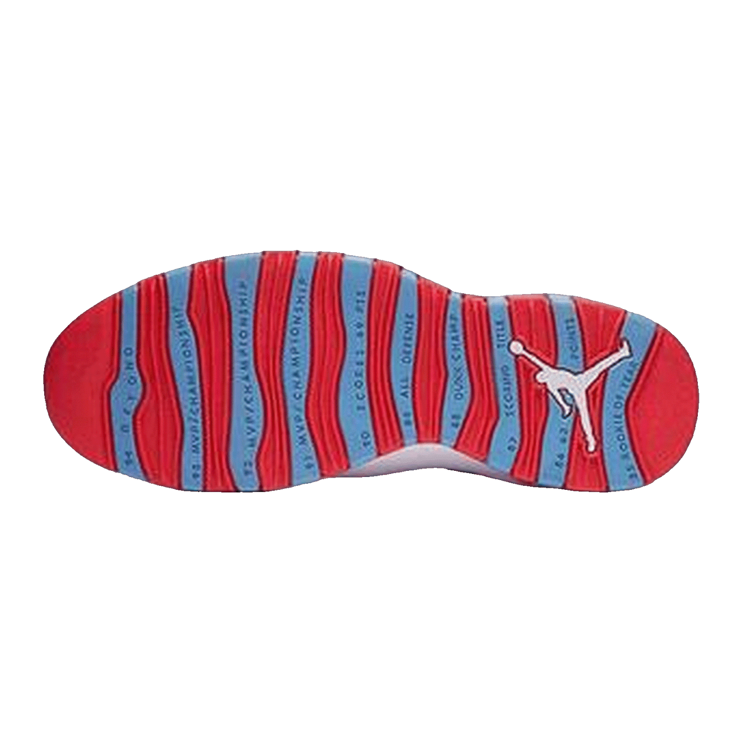 Nike Air Jordan 10 Retro Chicago Flag Sohle 310805-114