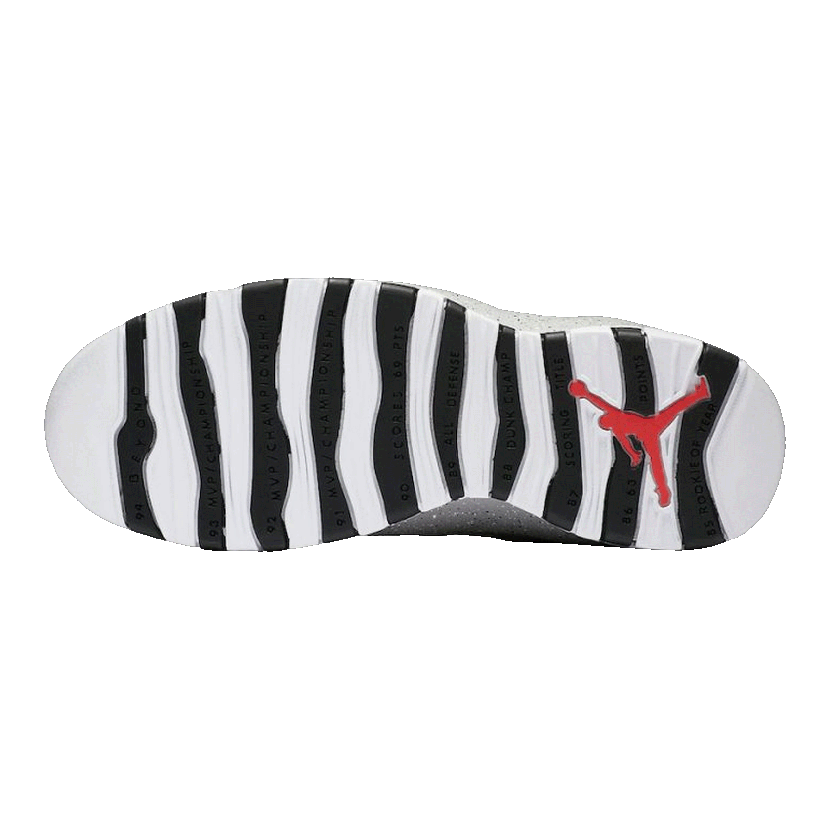 Nike Air Jordan 10 Retro Light Smoke Grey Sohle 310805-062