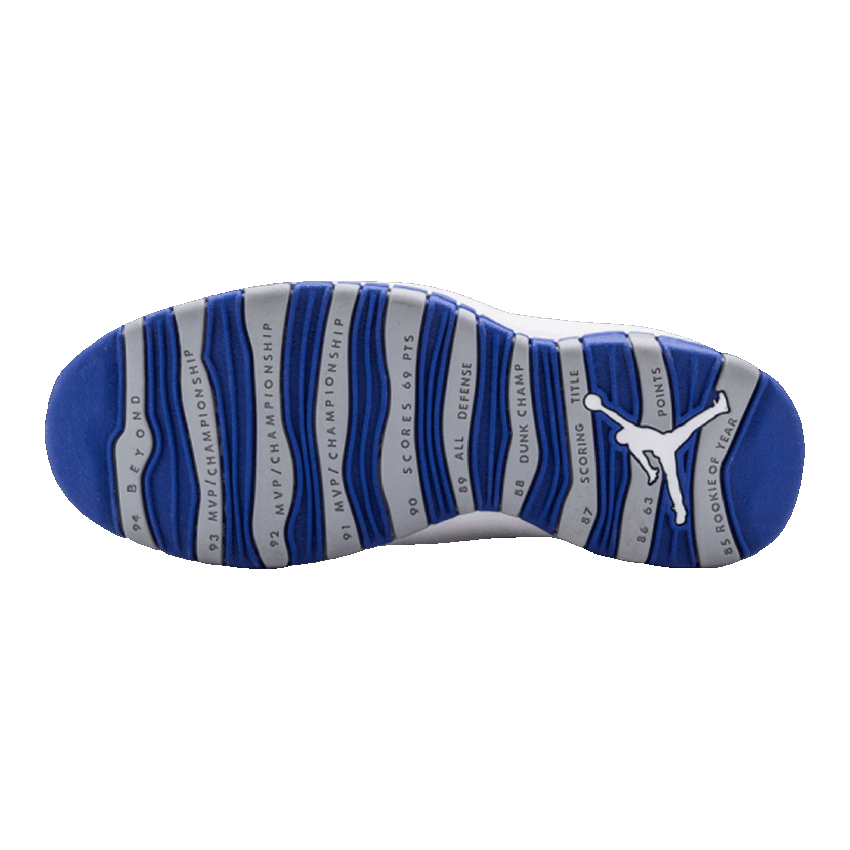 Nike Air Jordan 10 Retro Old Royal Sohle 487214-107