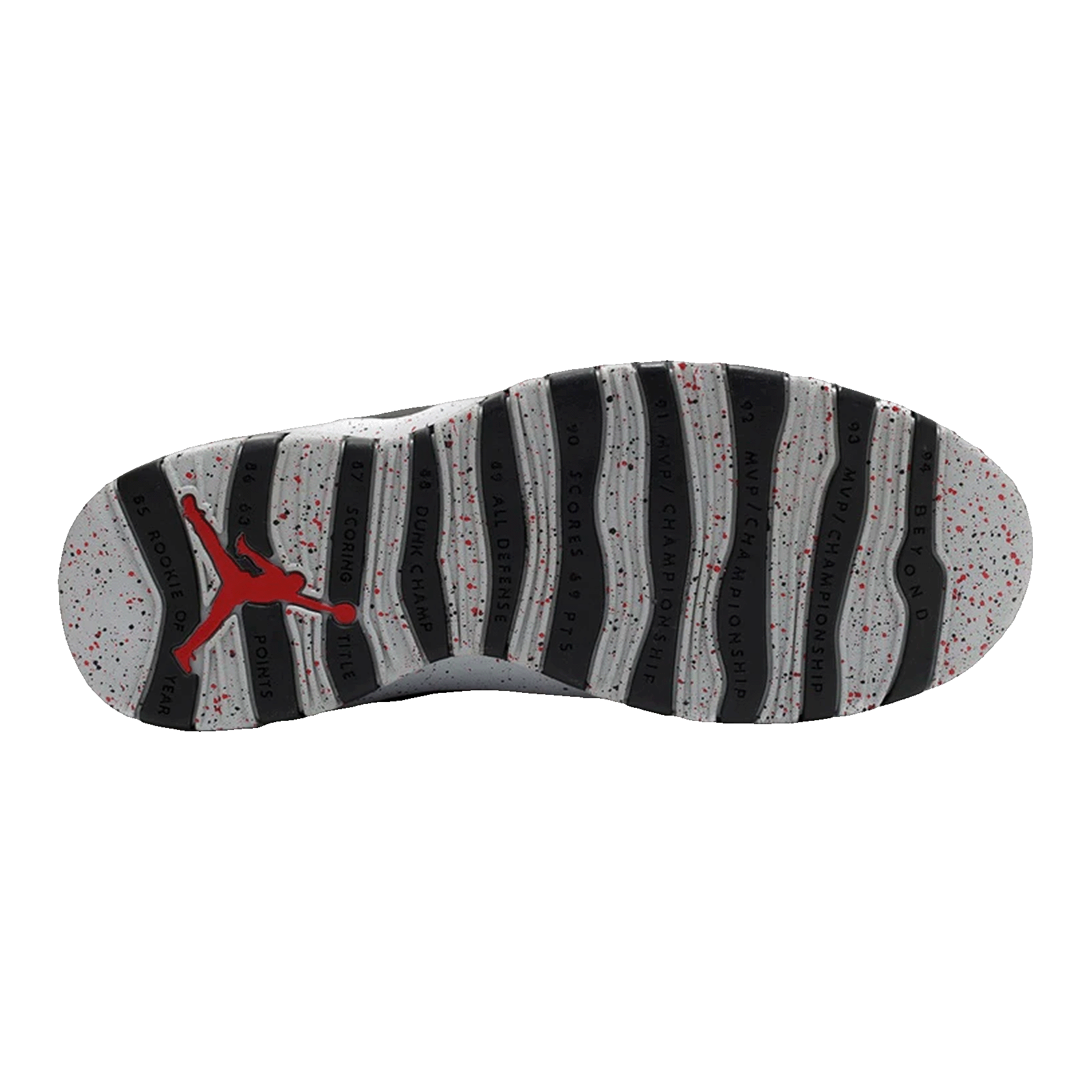 Nike Air Jordan 10 Retro PSNY Black Sohle