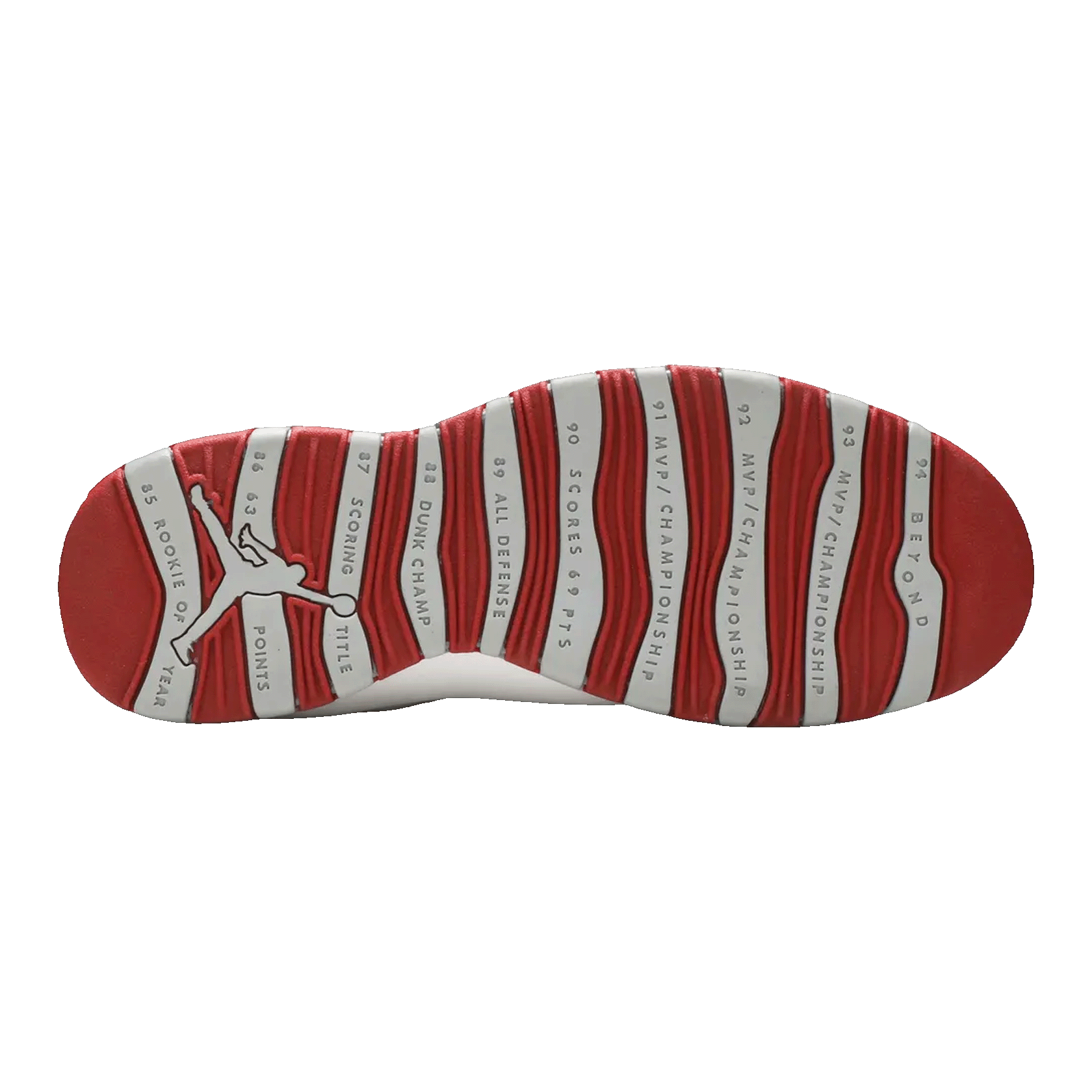 Nike Air Jordan 10 Retro Red Steel Sohle 310805-161