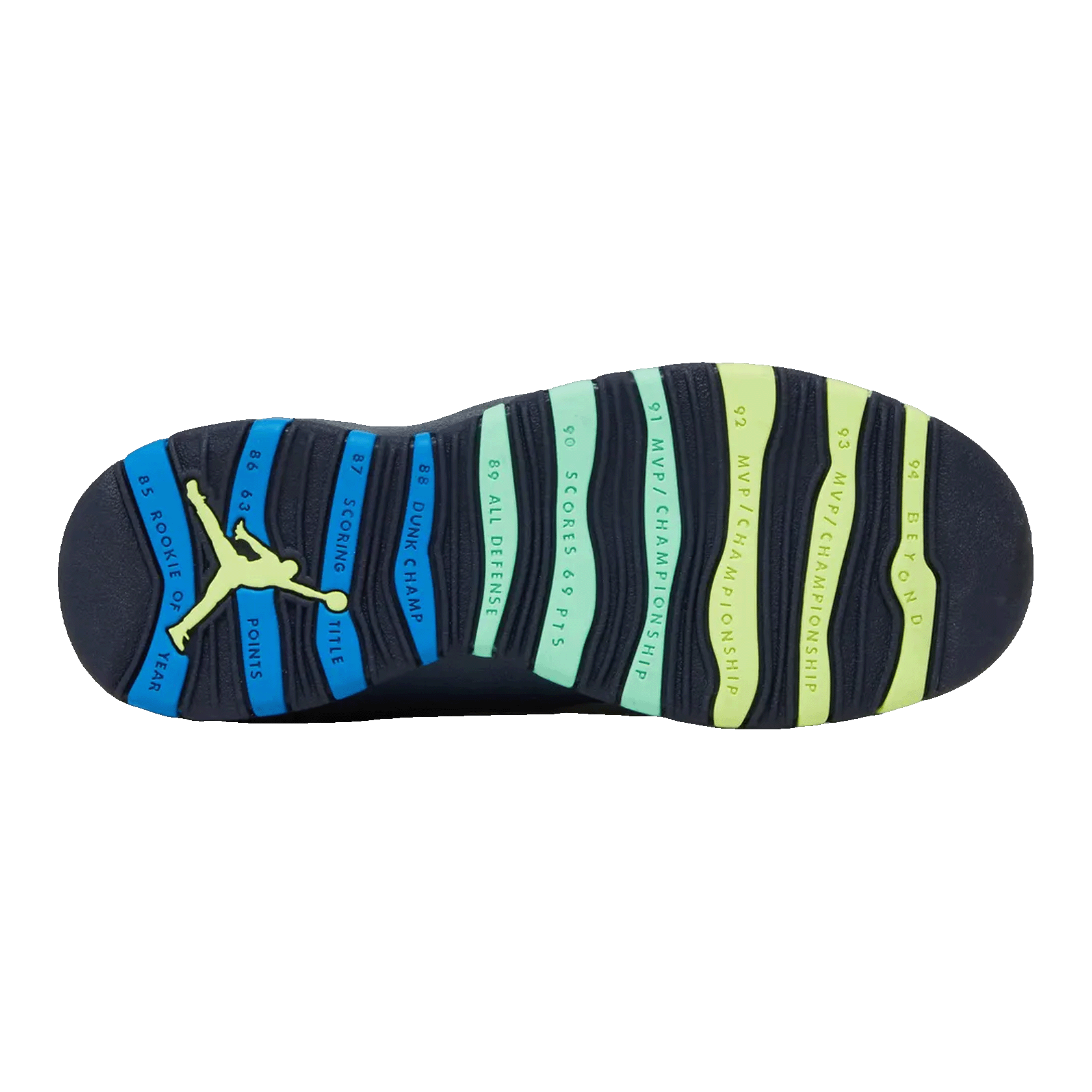 Nike Air Jordan 10 Retro Rio (GS) Sohle 310806-019