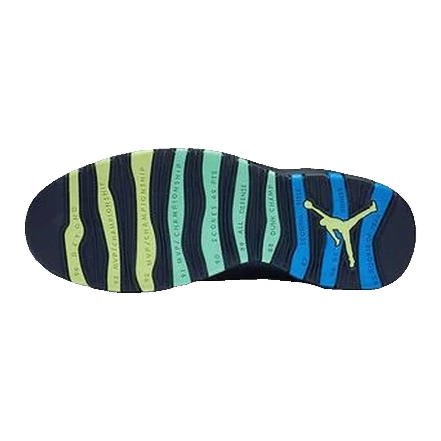 Nike Air Jordan 10 Retro Rio Sohle 310805-019