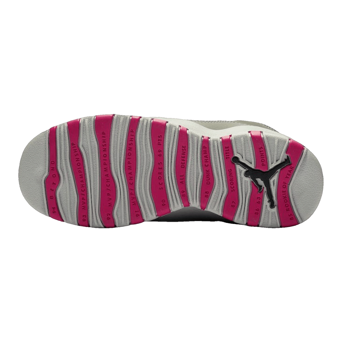 Nike Air Jordan 10 Retro Rush Pink (GS) Sohle 487211-006