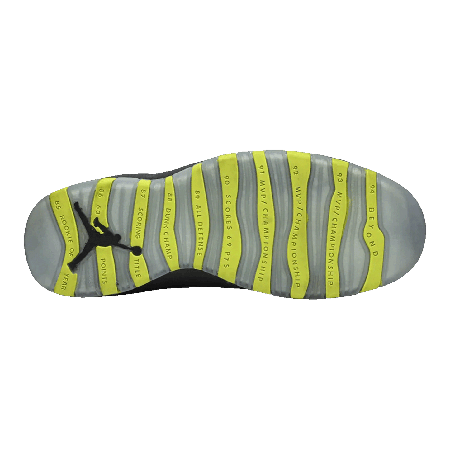 Nike Air Jordan 10 Retro Venom Green Sohle 310805-033