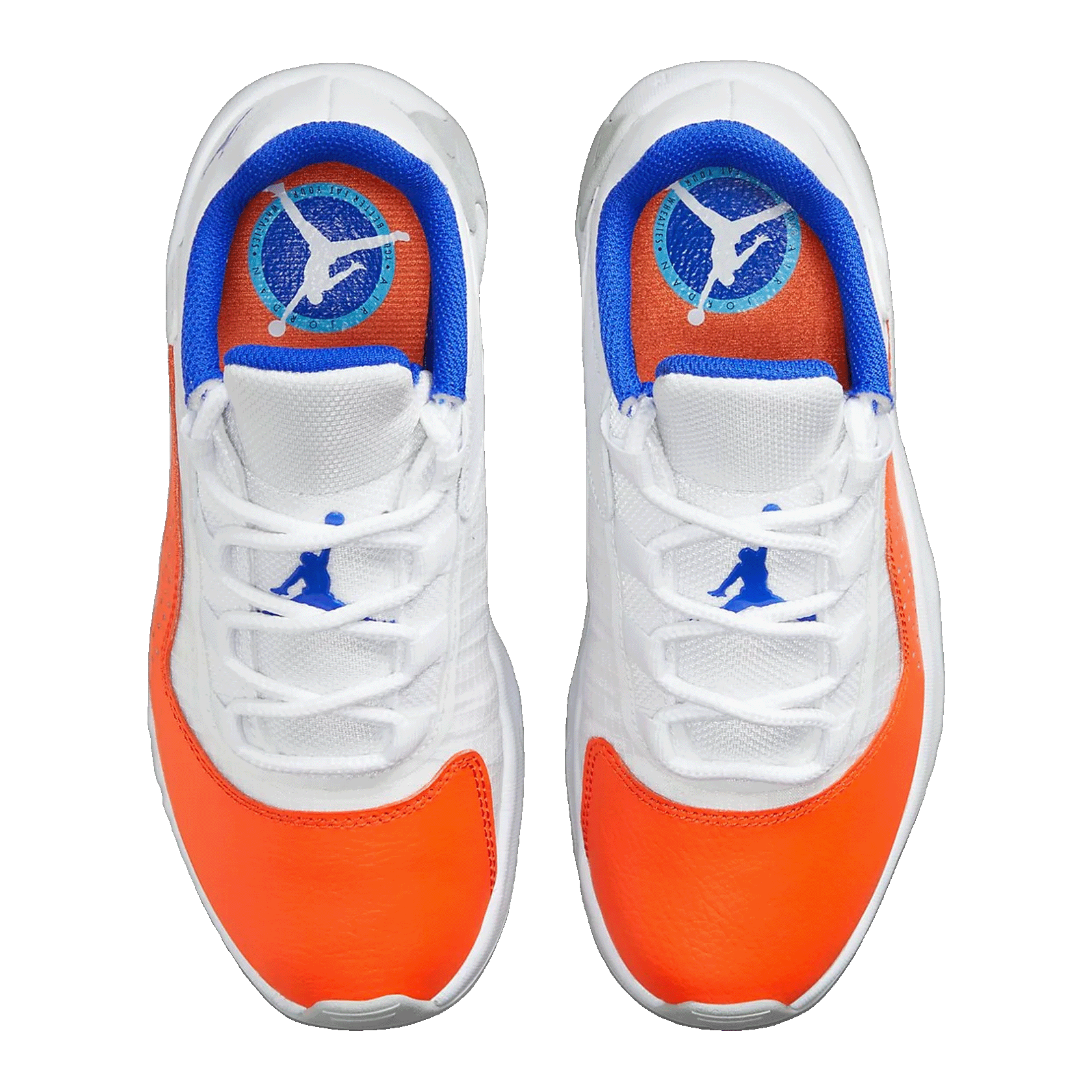 Nike Air Jordan 11 CMFT Low White Safety Orange Hyper Royal (GS) CZ0907-108