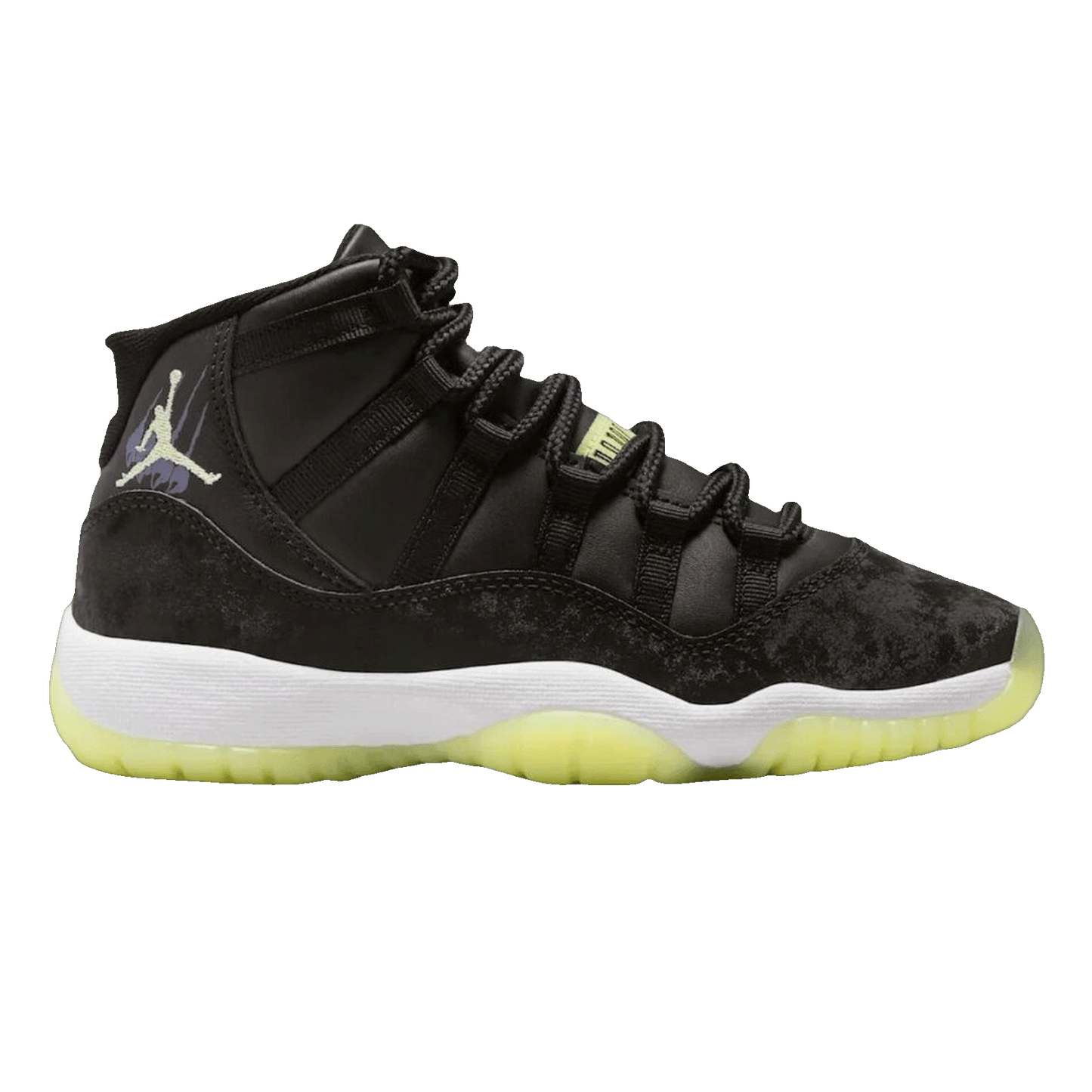 Nike Air Jordan 11 Retro Black Barely Volt (GS) IB1378-001