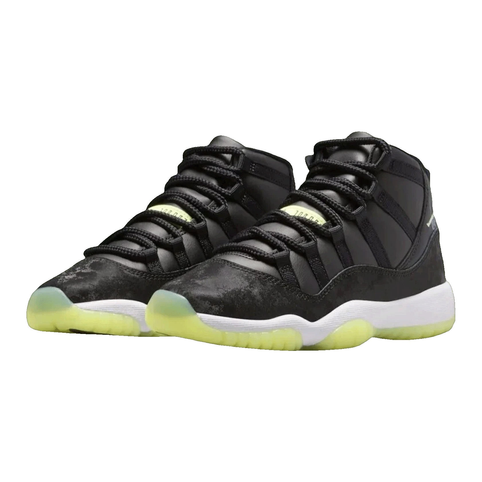 Nike Air Jordan 11 Retro Black Barely Volt (GS) IB1378-001