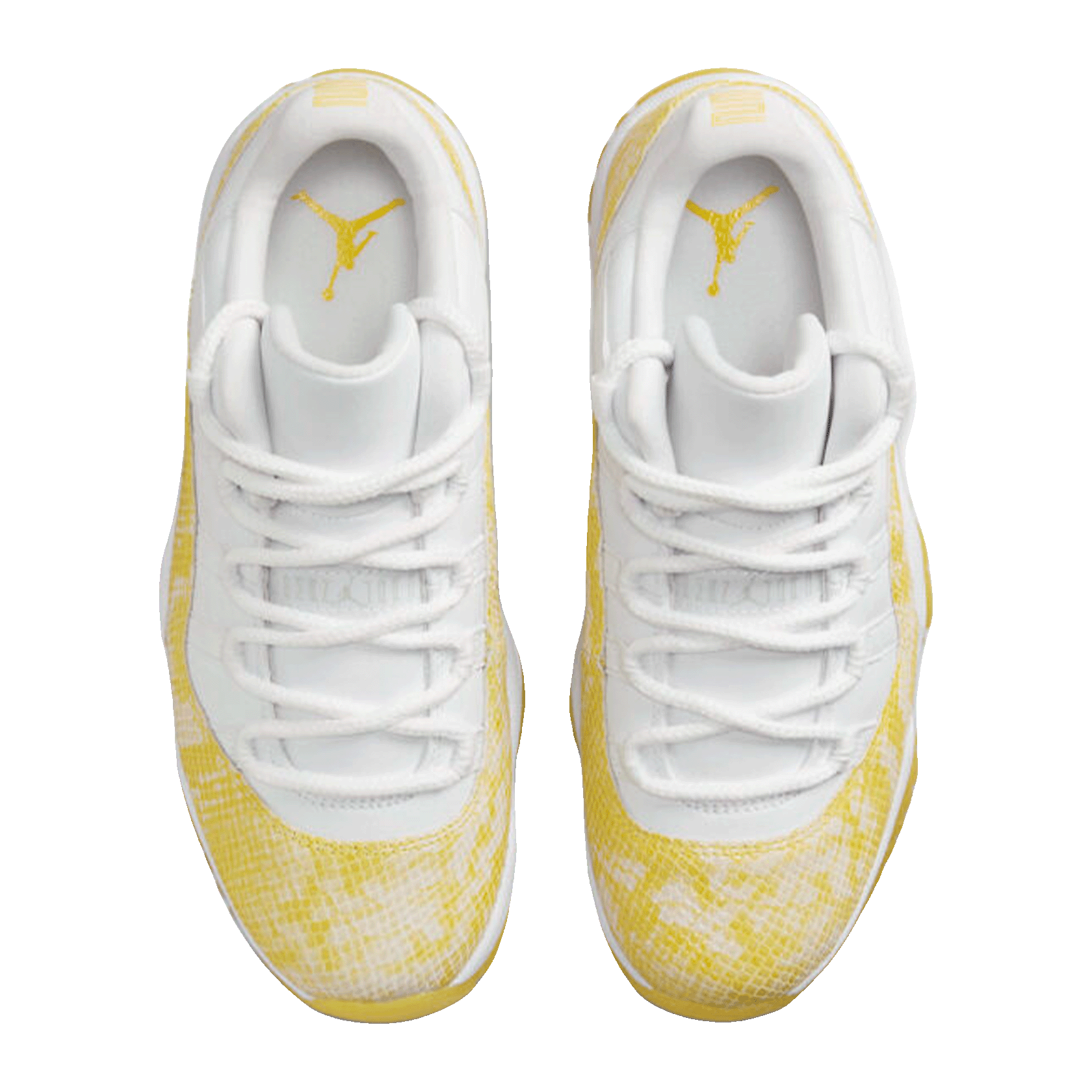 Nike Air Jordan 11 Retro Low Yellow Snakeskin (W) Oben
