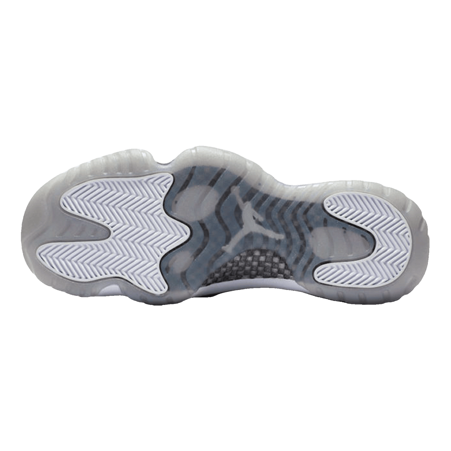 Nike Air Jordan 11 Retro White Metallic Silver (W) Sohle