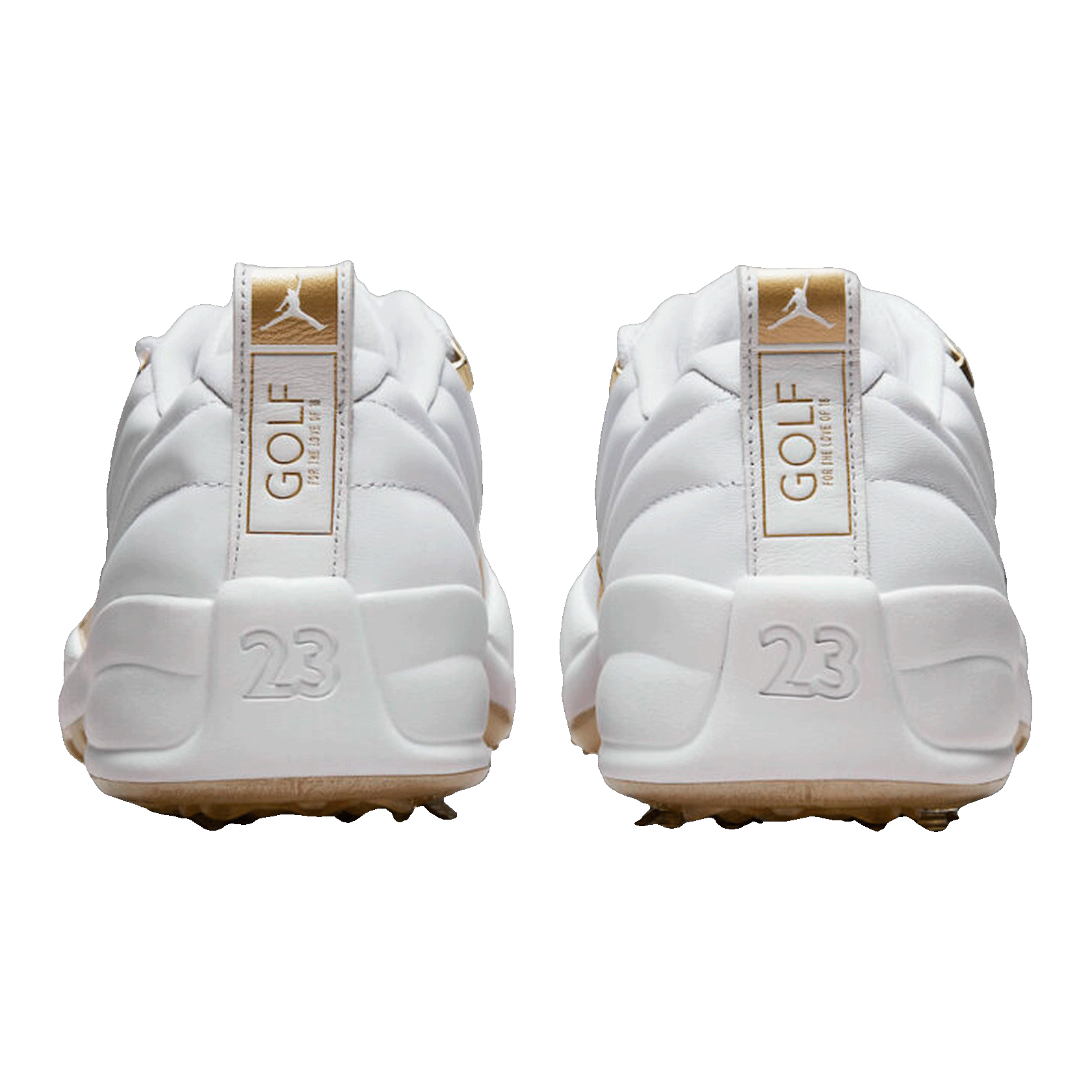 Nike Air Jordan 12 Golf Metallic Gold Back DM0106-117