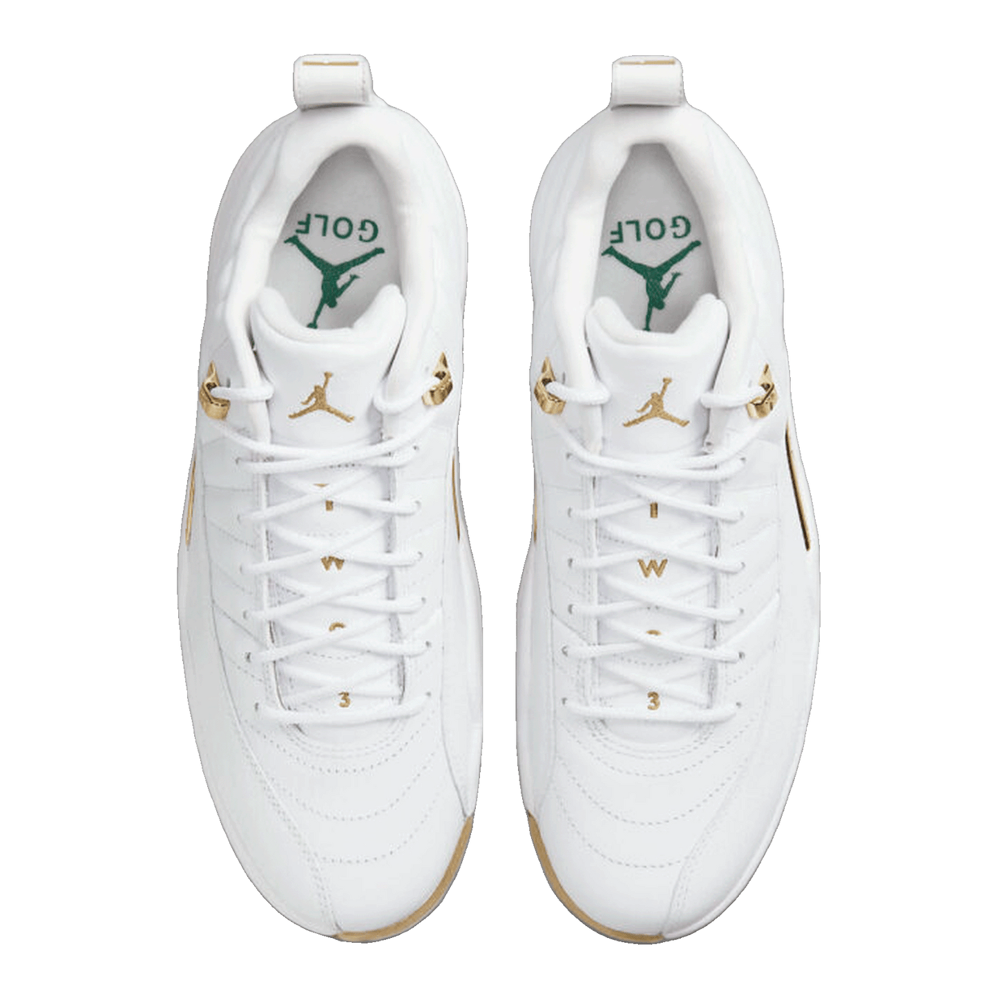 Nike Air Jordan 12 Golf Metallic Gold Oben DM0106-117