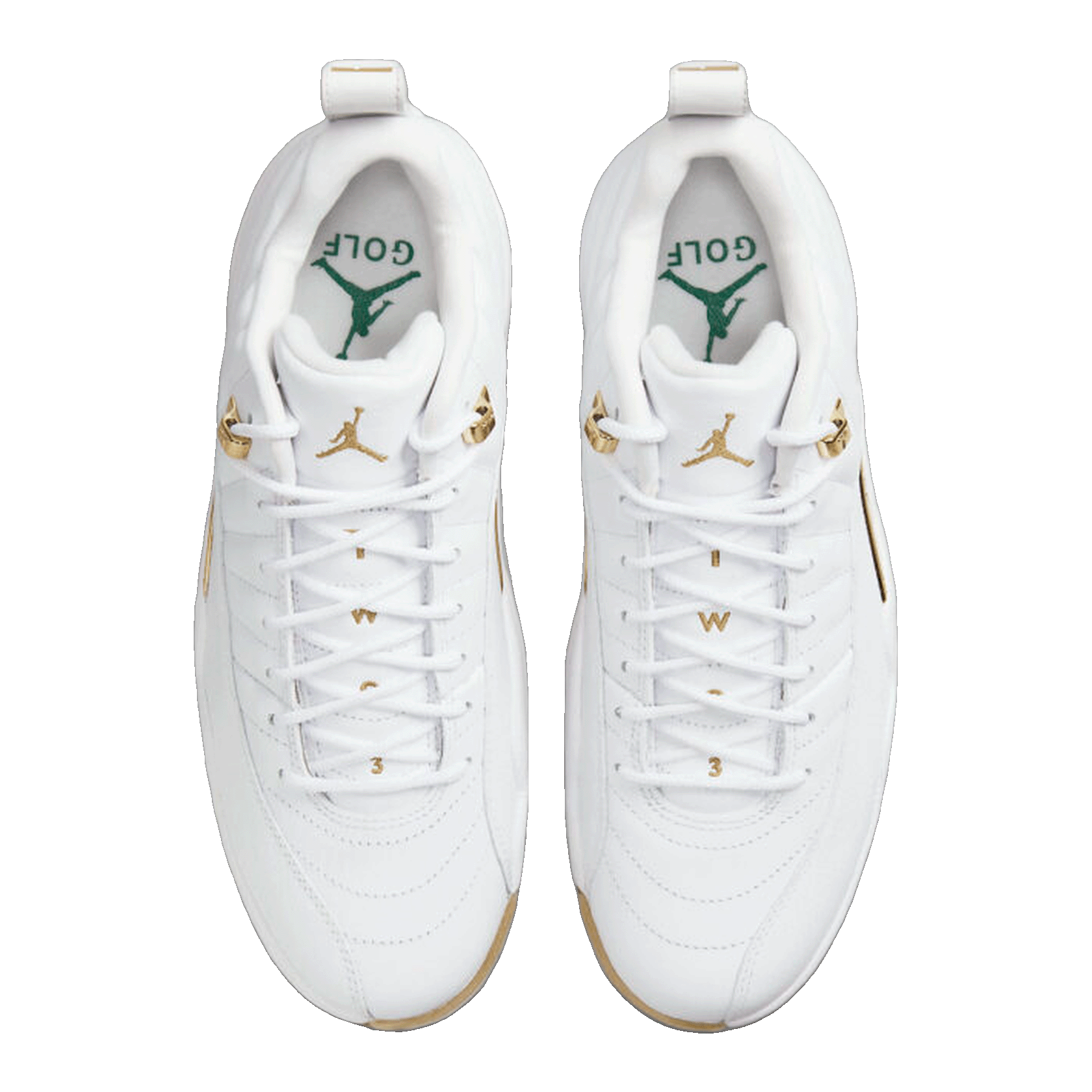 Nike Air Jordan 12 Golf Metallic Gold Oben DM0106-117