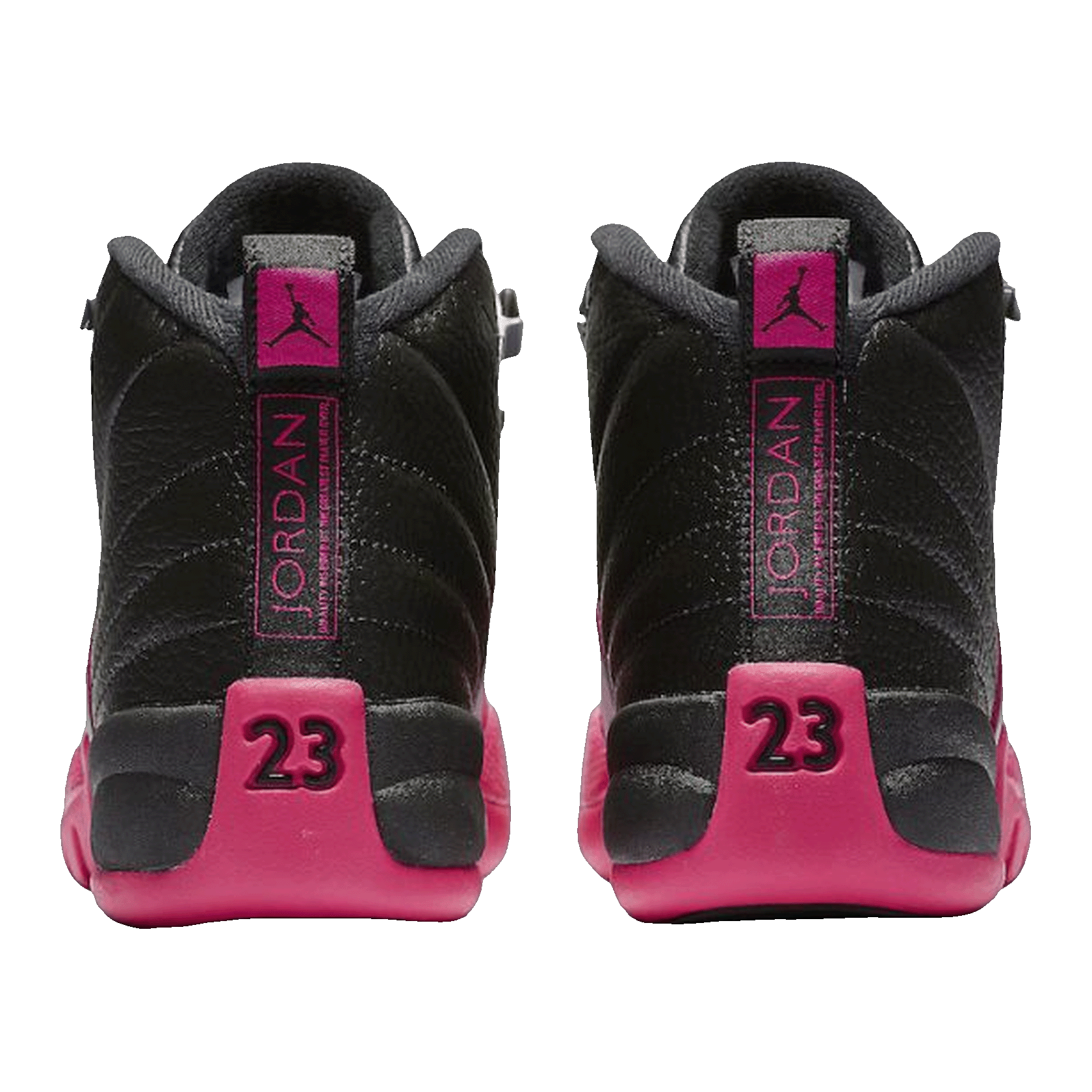 Nike Air Jordan 12 Retro Black Deadly Pink (GS) Back 510815-026