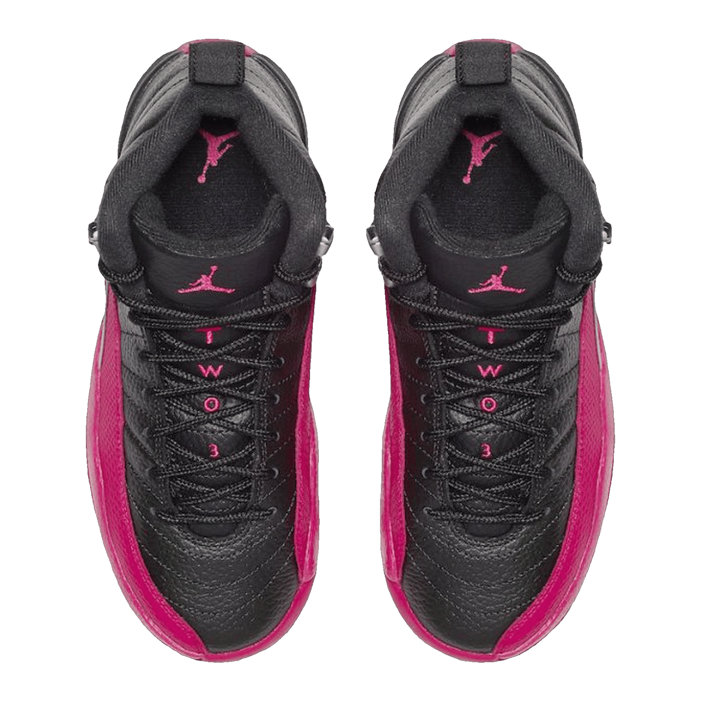 Nike Air Jordan 12 Retro Black Deadly Pink (GS) Oben 510815-026