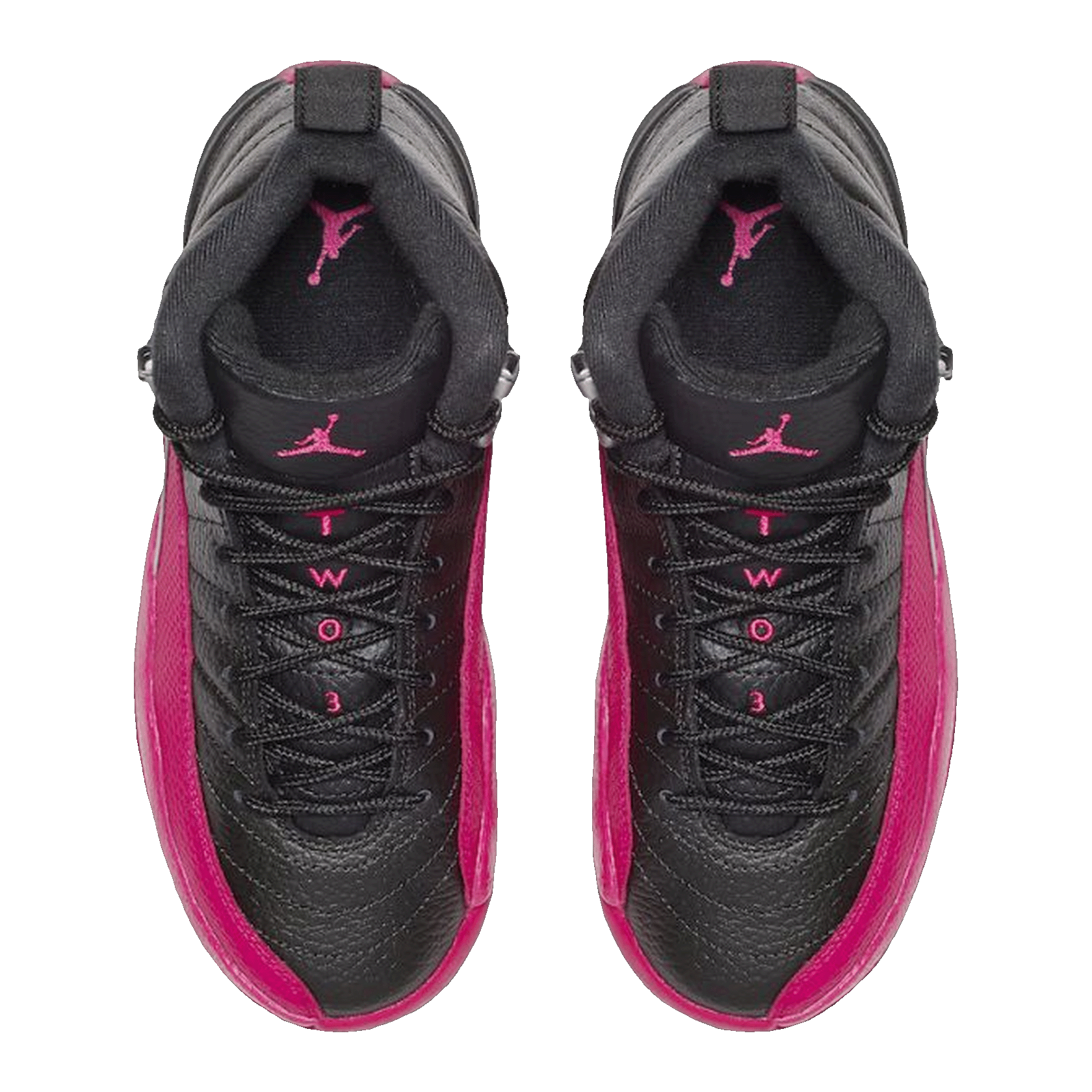 Nike Air Jordan 12 Retro Black Deadly Pink (GS) Oben 510815-026