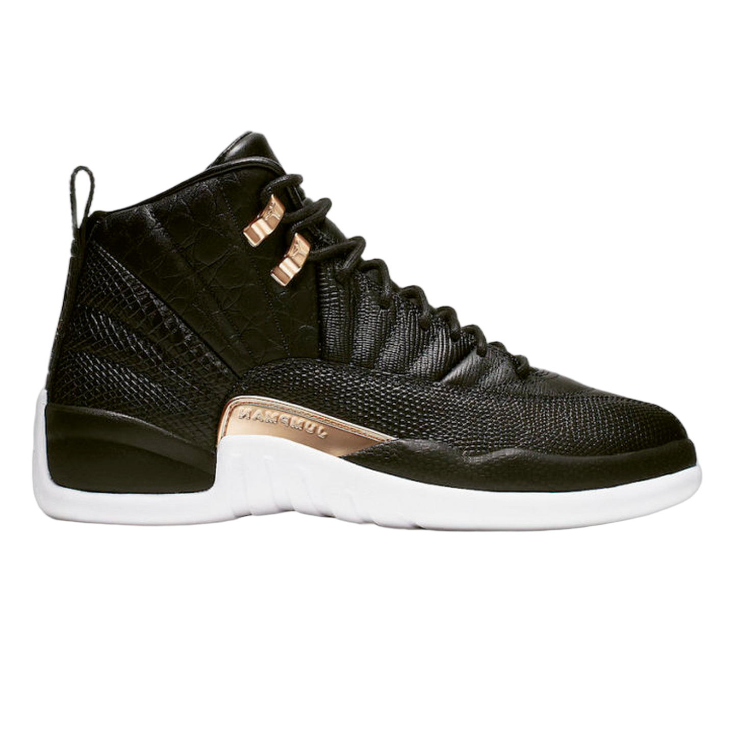Nike Air Jordan 12 Retro Black Metallic Gold White (W) AO6068-007