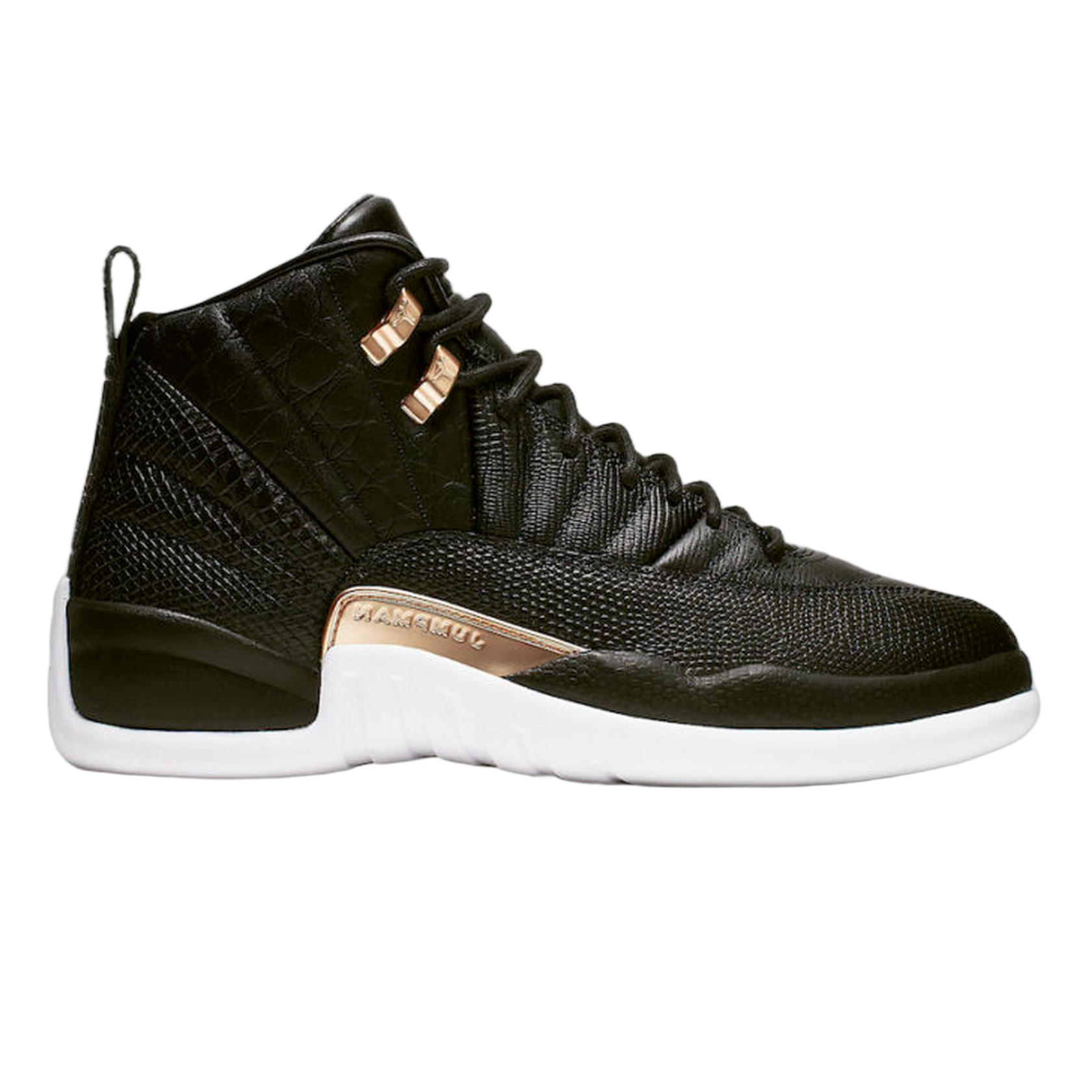 Nike Air Jordan 12 Retro Black Metallic Gold White (W) AO6068-007