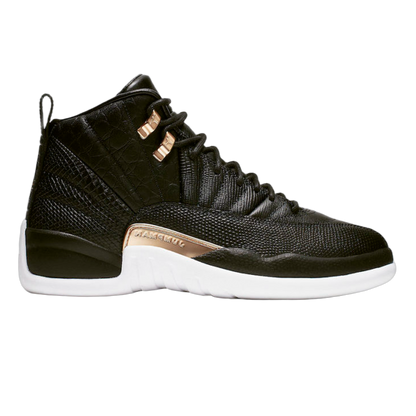 Nike Air Jordan 12 Retro Black Metallic Gold White (W) AO6068-007
