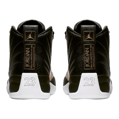 Nike Air Jordan 12 Retro Black Metallic Gold White (W) Back AO6068-007