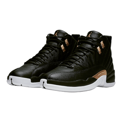 Nike Air Jordan 12 Retro Black Metallic Gold White (W) Side AO6068-007