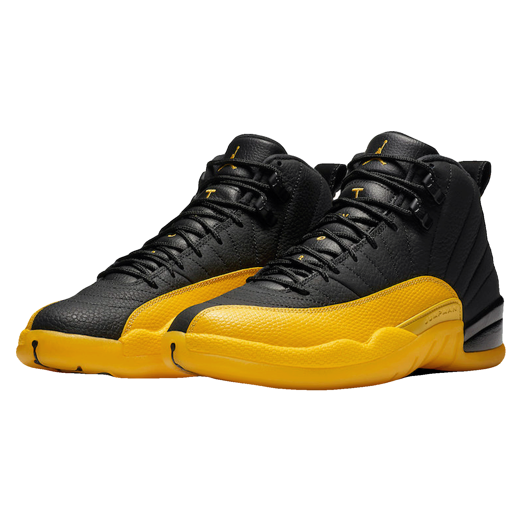 Nike Air Jordan 12 Retro Black University Gold Side