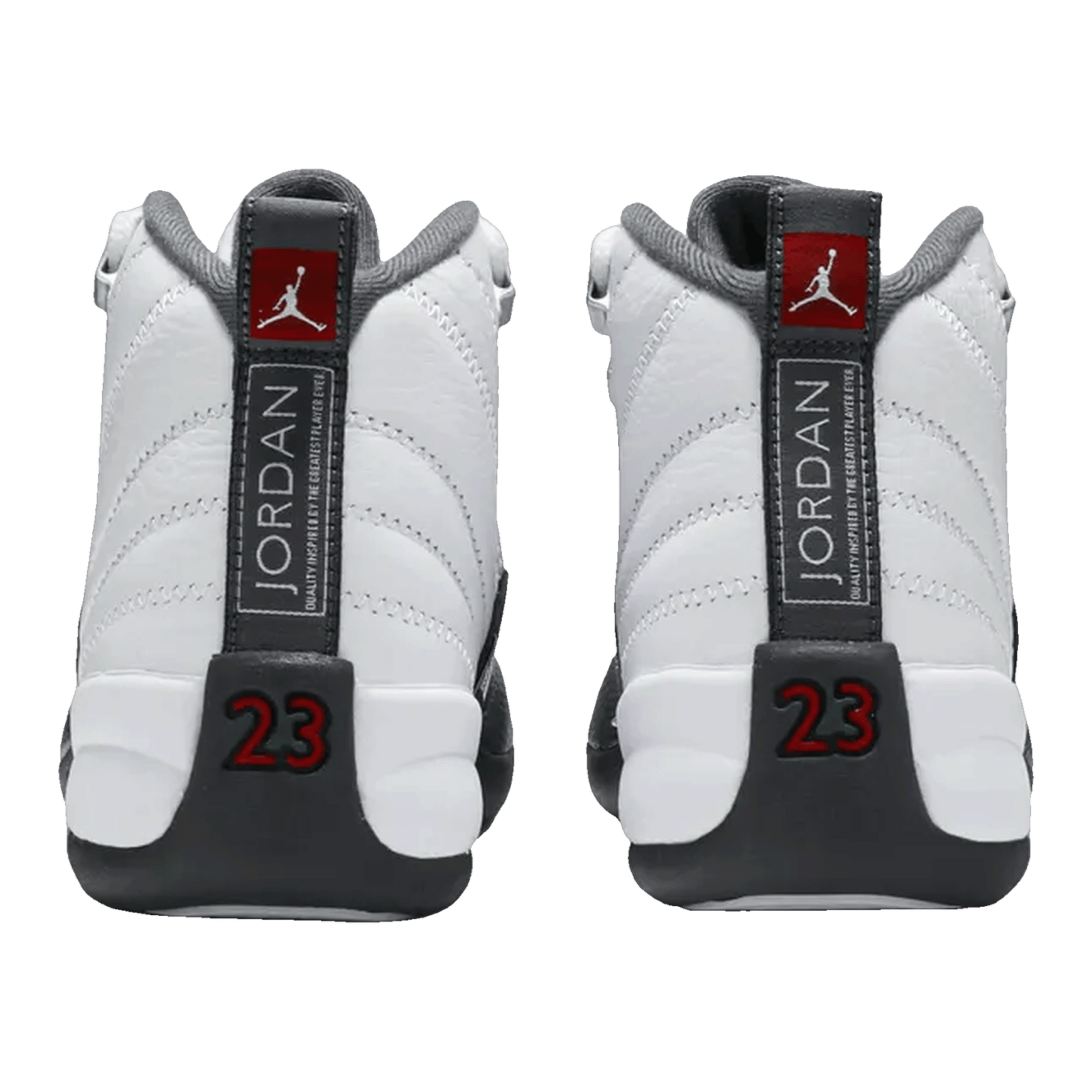 Nike Air Jordan 12 Retro White Dark Grey (GS) Back 153265-160