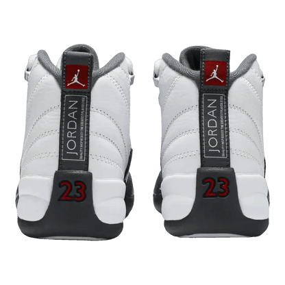 Nike Air Jordan 12 Retro White Dark Grey (GS) Back 153265-160