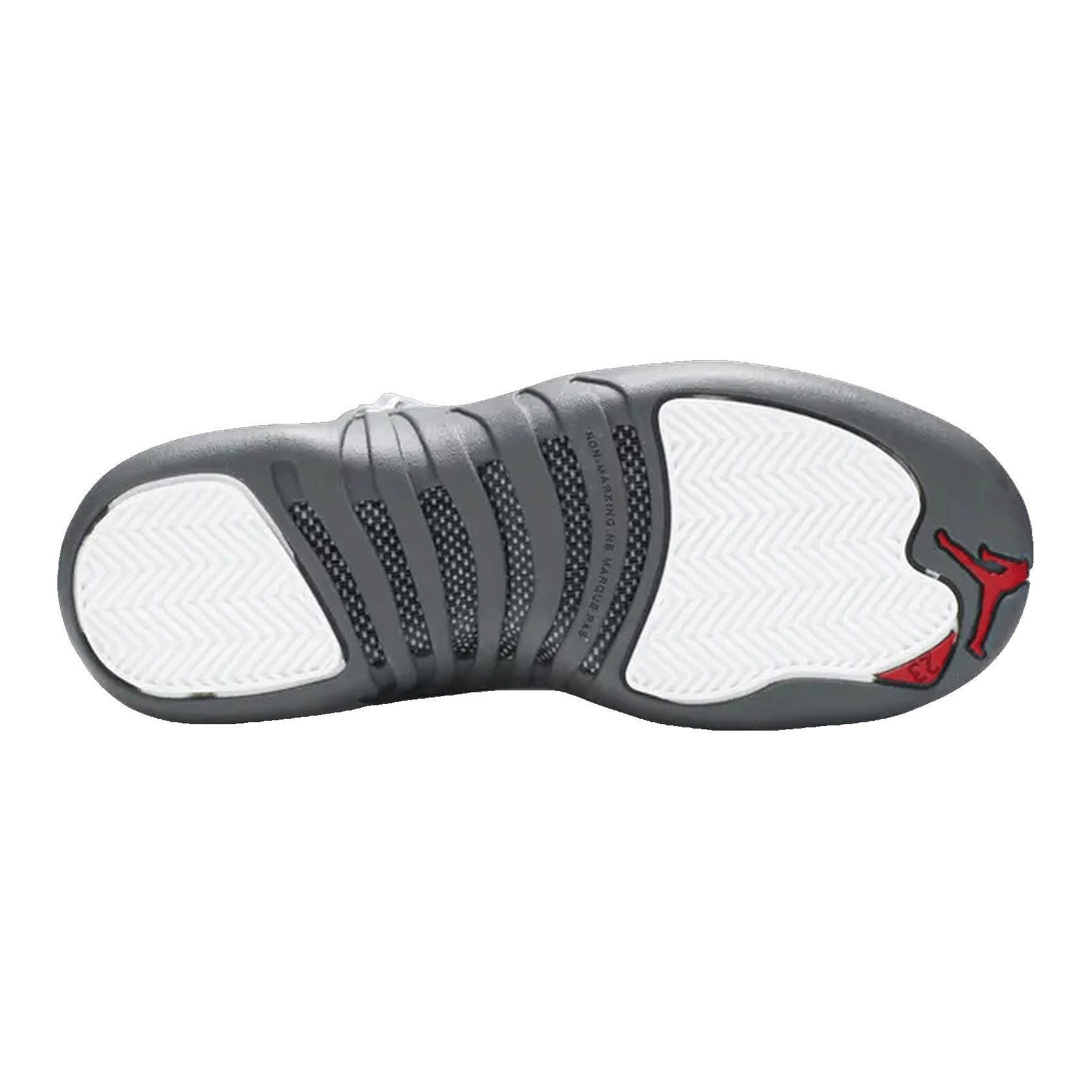 Nike Air Jordan 12 Retro White Dark Grey (GS) Sohle 153265-160