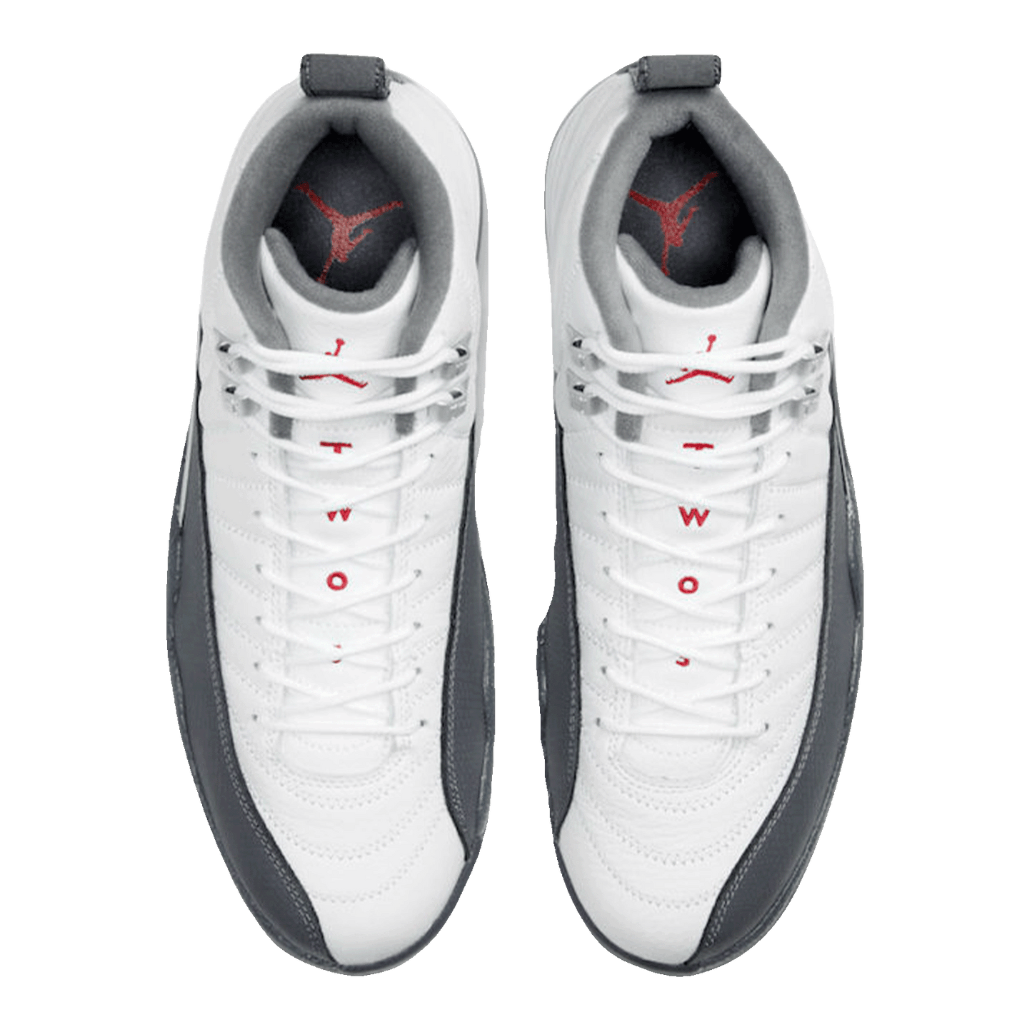 Nike Air Jordan 12 Retro White Dark Grey Oben